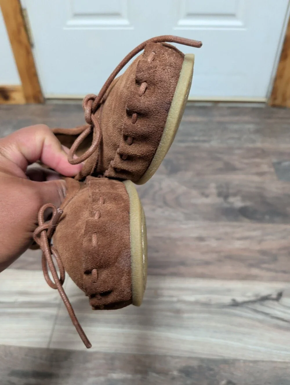 Juil Bumi Terra Brown Suede Moccasin Grounding Copper Shoes Natural Hippie Sz 7